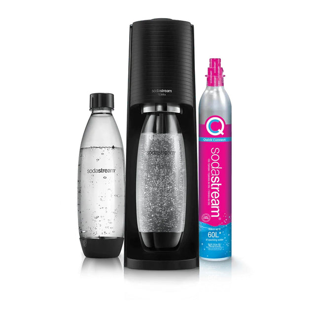 Machine à soda SODASTREAM Terra Noire pack 2 bouteilles + 1 recharge