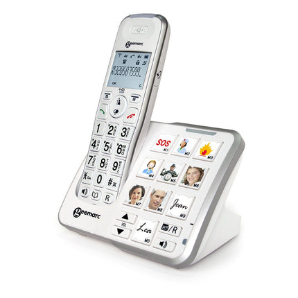 Téléphone sans fil GEEMARC Amplidect 295 Photo Blanc