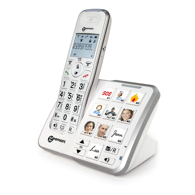 Téléphone sans fil GEEMARC Amplidect 295 Photo Blanc