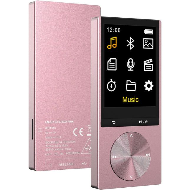 Lecteur MP4 ESSENTIELB Enjoy BT USB-C 8Go Rose 2026