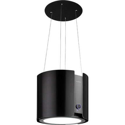 Hotte décorative îlot KLARSTEIN Skyfall îlot Ø45 cm 402 m³/h LED noir