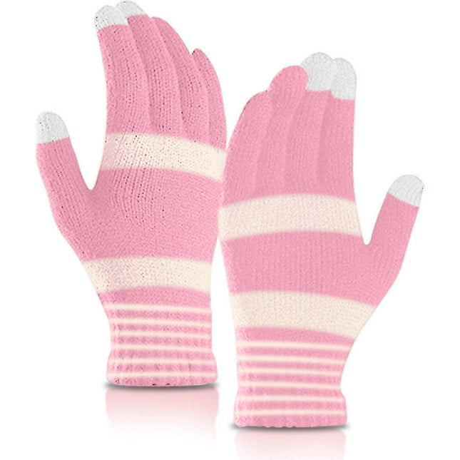 Gants AKASHI Gants d'hiver Femme Écran Tactiles Rose
