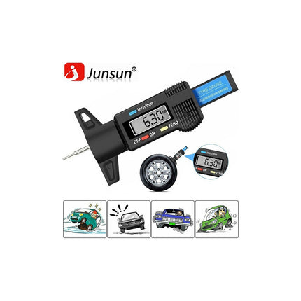 JUNSUN noirs instrument de mesure pour pneus