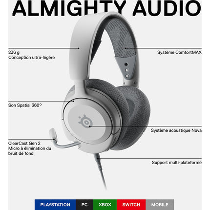 Casque gamer STEELSERIES Arctis Nova 1 Noir