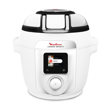 Cookeo MOULINEX Multicuiseur Airfryer Cookeo Infinity sans pale Blanc CE9721F0 16 modes de cuisson, 6,5 L