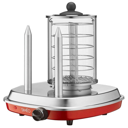 Appareil à Hot dog SIMEO HDI560 + 2 bouteilles à condiments