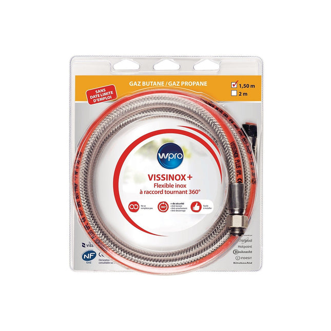 Tuyaux gaz WPRO TBV150 BUT/PRO rotatif inox illimité