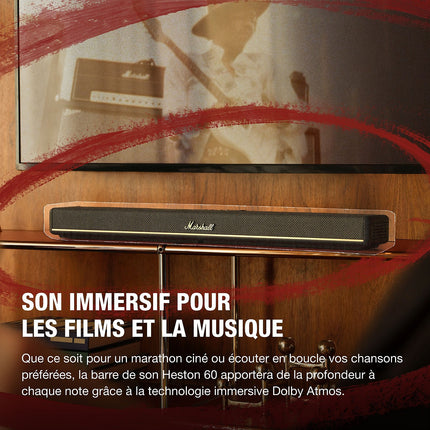 Barre de son MARSHALL HESTON 60 Noire