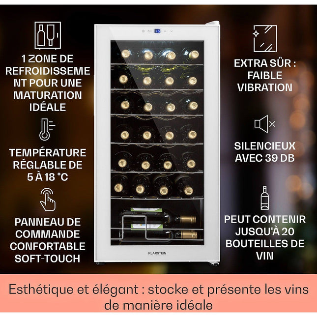 Cave à vin polyvalente KLARSTEIN Klarstein Shiraz 74 L 28 bt