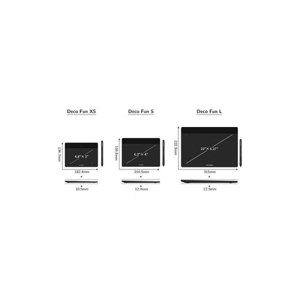 Tablette graphique XPPEN Deco Fun XS Noir
