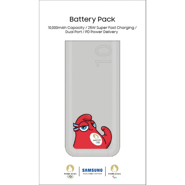 Chargeur secteur SAMSUNG 10 000 mAh 25W JO Paris 2024