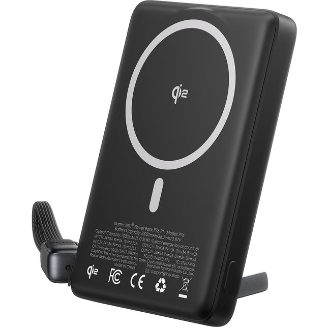 Batterie externe INIU 10000 mAh MagPro slim noir
