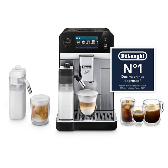 Expresso Broyeur DELONGHI Eletta Ultra ECAM470.85.MB Technologie Silent
