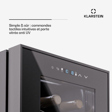 Cave à vin de service KLARSTEIN Shiraz 27 Duo 83L 27 bouteilles