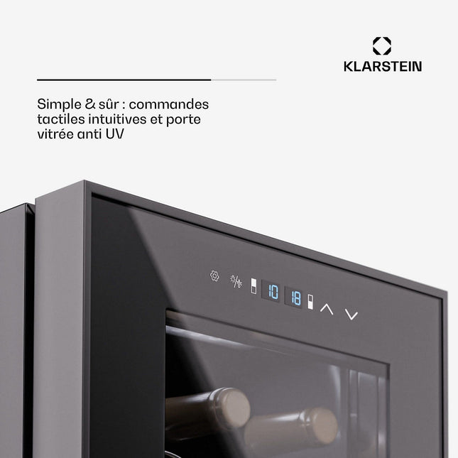 Cave à vin de service KLARSTEIN Shiraz 27 Duo 83L 27 bouteilles
