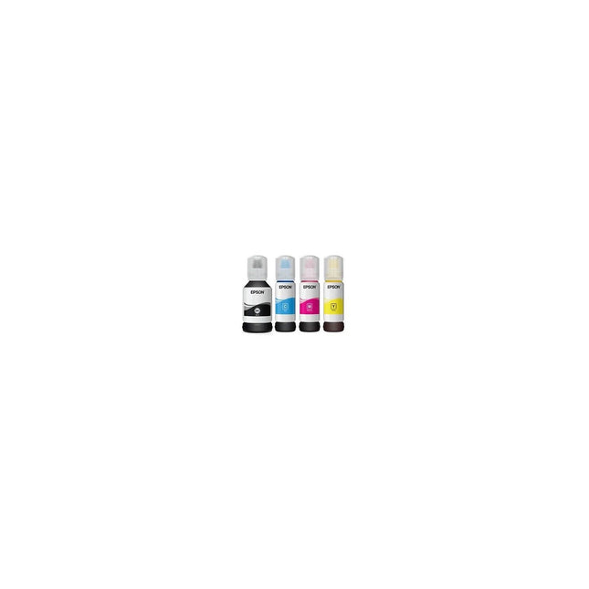 Cartouche d'encre EPSON Pack 4 Bouteilles d'Encre Ecotank 113 (Noir Pigmenté + 3 Couleurs) - C13T06B140