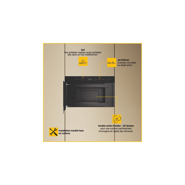 Micro ondes encastrable WHIRLPOOL WM22574BXF