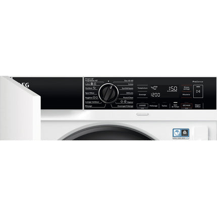 Lave linge séchant hublot encastrable AEG LWG88416BI