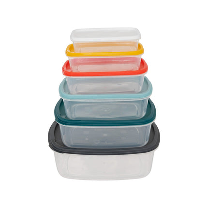 Boîte alimentaire 5FIVE 6 boites rectangulaires multicolors