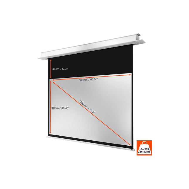 Ecran de projection CELEXON encastrable plafond PRO Plus 160x90