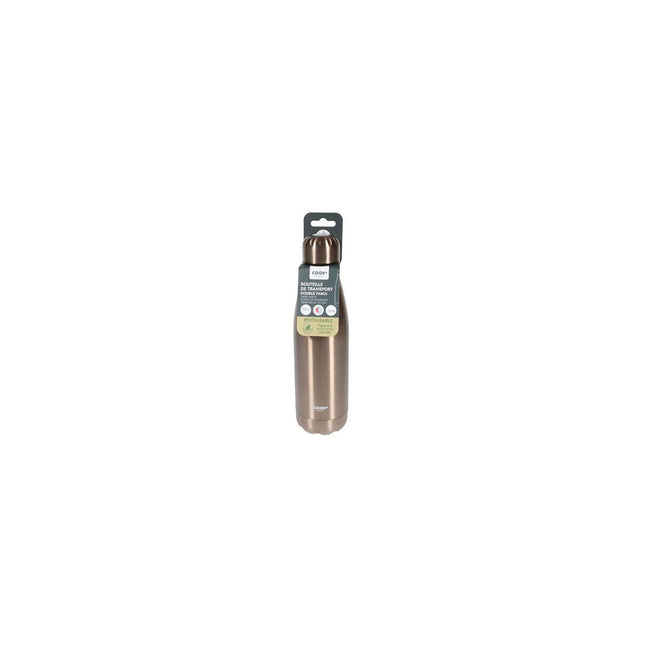Bouteille isotherme COOK CONCEPT de transport rose dore 500 ml