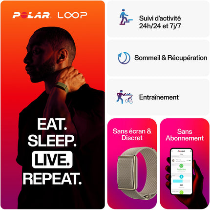 Tracker d'activité POLAR Loop Night Black