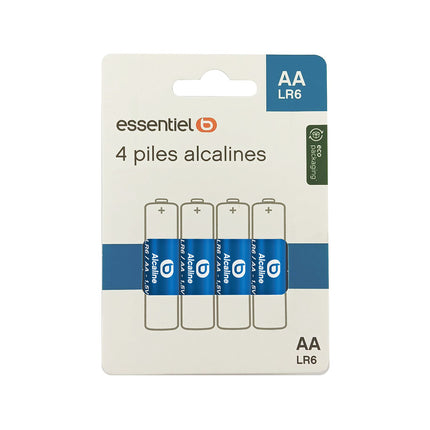 Pile ESSENTIELB LR06 AA POWERPLUS Lot de 4