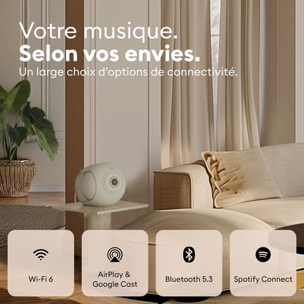 Enceinte résidentielle DEVIALET Phantom Ultimate 108 dB Light Pearl