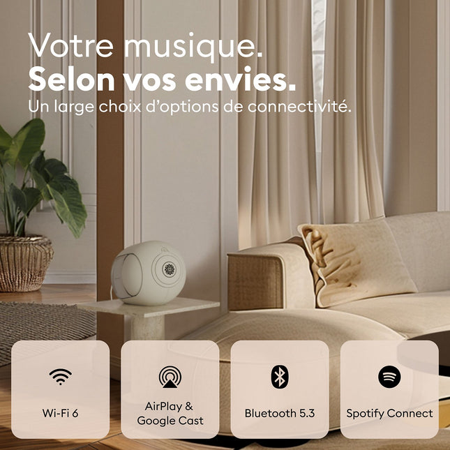 Enceinte résidentielle DEVIALET Phantom Ultimate 108 dB Light Pearl