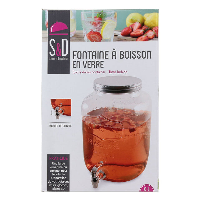 Fontaine à boisson THE MASON JARFACTORY a boisson verre 8 L