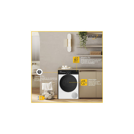 Sèche linge pompe à chaleur WHIRLPOOL CWD122MWBSFR