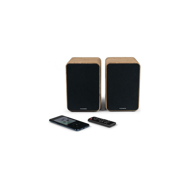 Enceinte bibliothèque THOMSON 100W Musicaux - Marron