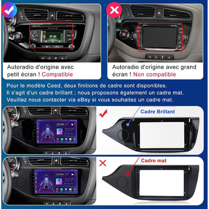 Autoradio connecté JUNSUN pour Kia Ceed JD 2012-2016 1+32G Carplay