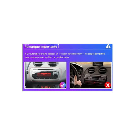 Autoradio connecté JUNSUN pour Seat lbiza Baujahr 2009-13 Carplay