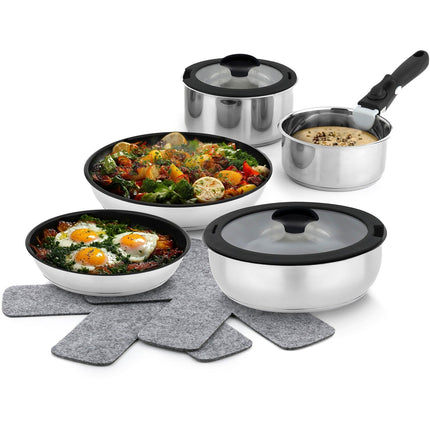Batterie de cuisine ESSENTIELB 10 pcs revetement sain - Sans PFAS