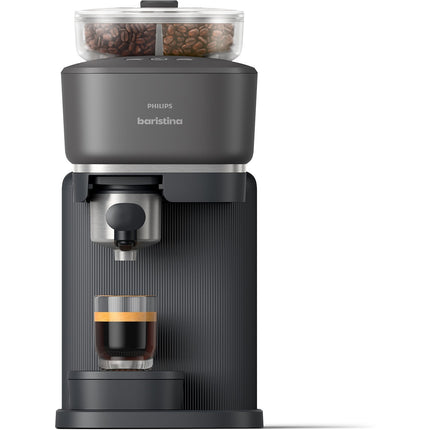 Machine à expresso PHILIPS Baristina BAR320/00 cafetière à grain bac double compartiment Blanche