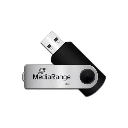 Clé USB MEDIA-RANGE 8go USB2.0 argent