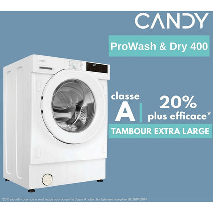 Lave linge séchant hublot CANDY BC4S485M4D8-S