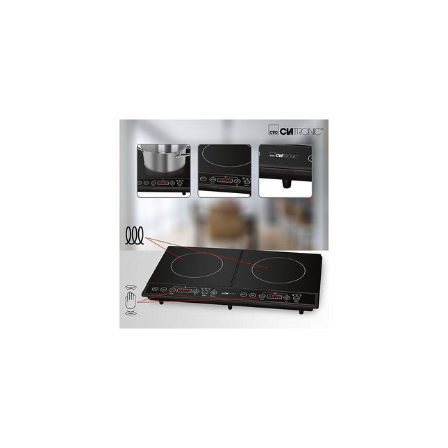 Domino induction CLATRONIC DKI3609-noir