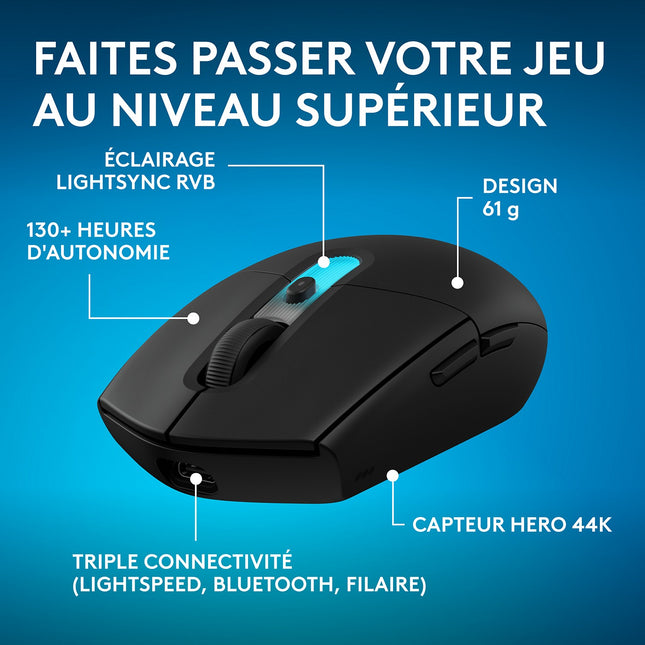 Souris Gamer Sans Fil LOGITECH G305 X Lightspeed EWR
