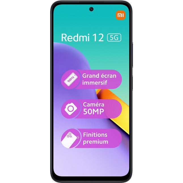 Smartphone XIAOMI Redmi 12 128Go Noir 5G Reconditionné