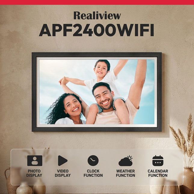 Cadre photo numérique AGFAPHOTO Cadre photo numérique Wi-Fi 24" tactile