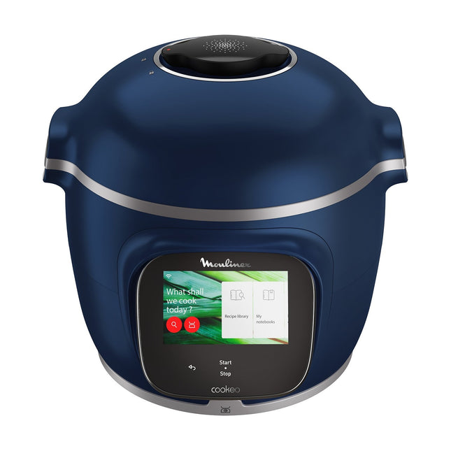 Cookeo MOULINEX CE943410 bleu touch wifi pro balance integrée 6 L, 13 modes de cuisson, 250 recettes