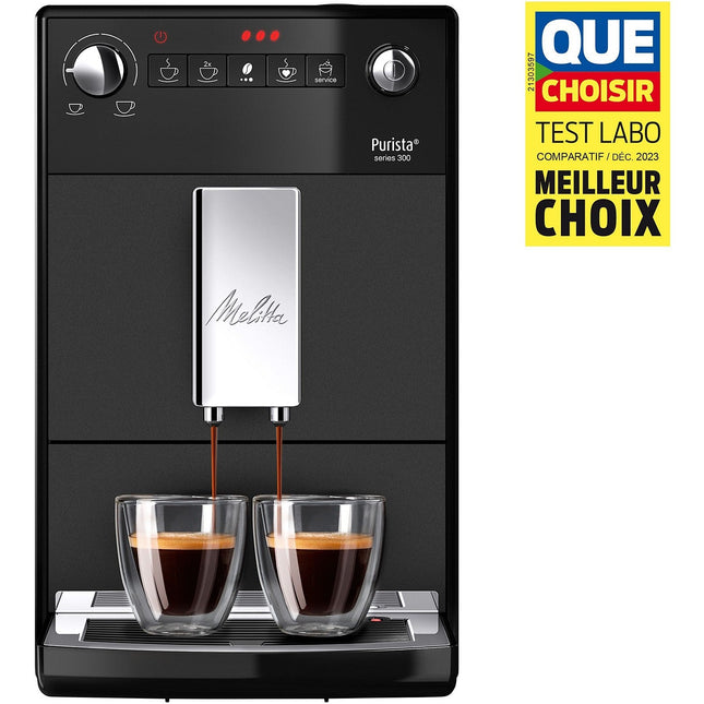 Expresso Broyeur MELITTA purista noir mat