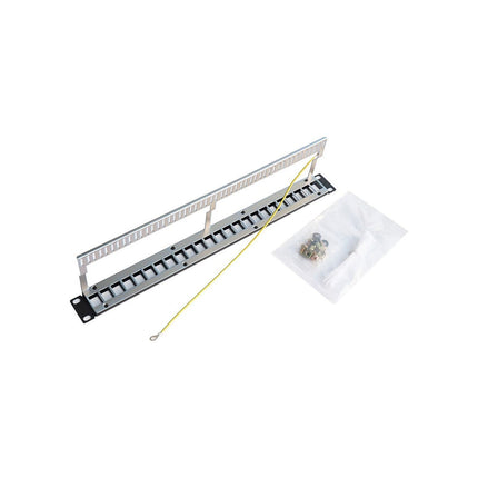 Accessoire rack KIMEX Panneau de Brassage 1U 24 Ports Vide