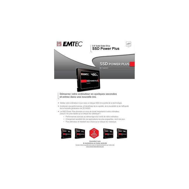 Disque dur SSD externe KODAK EMTEC - Carte SSD Power Plus