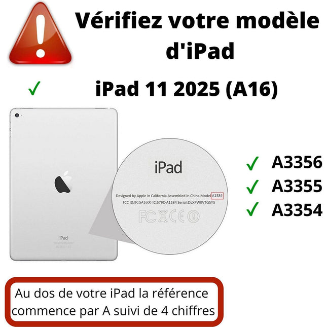 Coque PHONILLICO iPad 11 2025 (A16) - Transparent