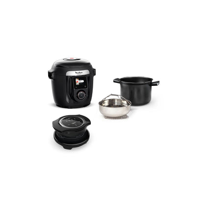Cookeo MOULINEX YY5449FB noir connecté 6 L, 9 modes de cuisson + extra crisp, 150 recettes