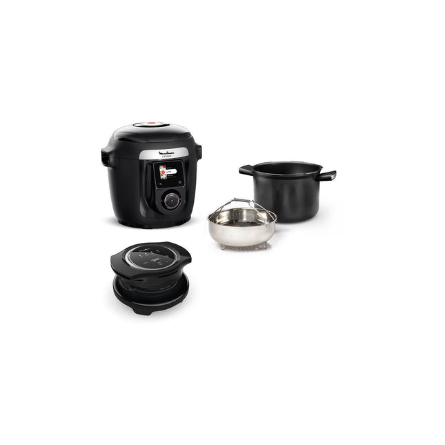 Cookeo MOULINEX YY5449FB noir connecté 6 L, 9 modes de cuisson + extra crisp, 150 recettes