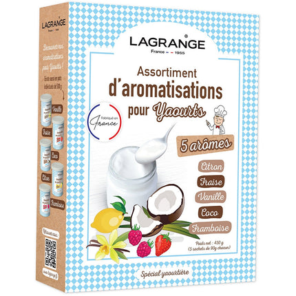Préparation LAGRANGE 5 aromes pour yaourt 450g